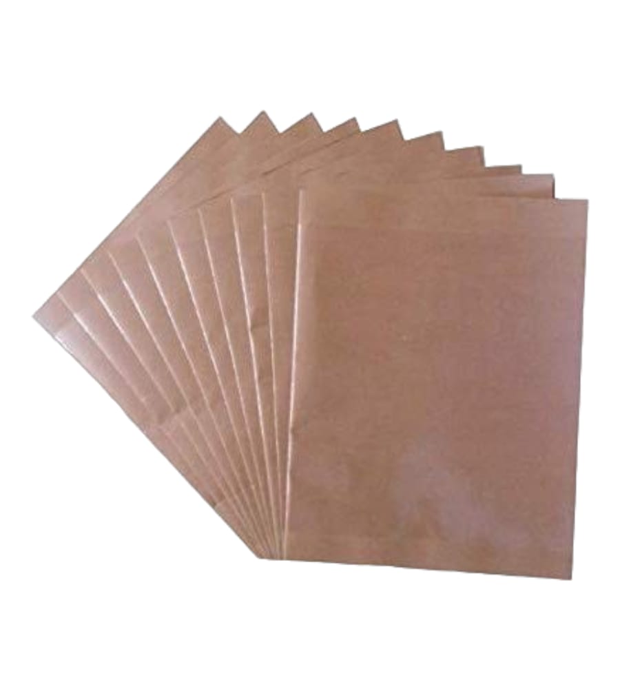 Laminated Brown Book Covers 37x48 cm | Waterproof & Durable School Notebook Covers – Ready-to-Use Set - Pack of 20 